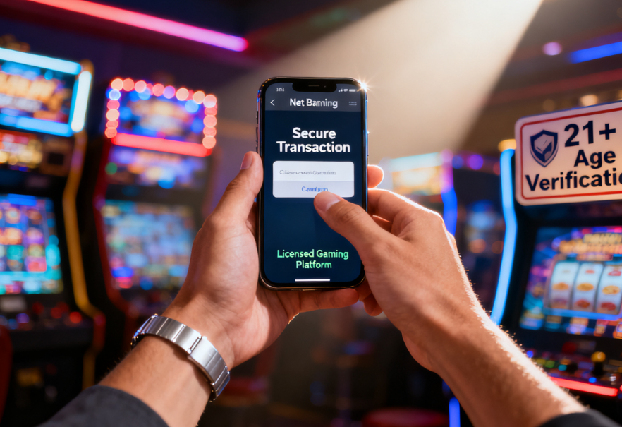 Secure and Licensed Gaming with Net Banking