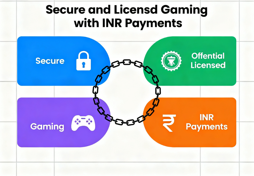 Secure and Licensed Gaming with INR Payments