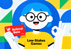 Low-Stakes Games with Referral Bonus